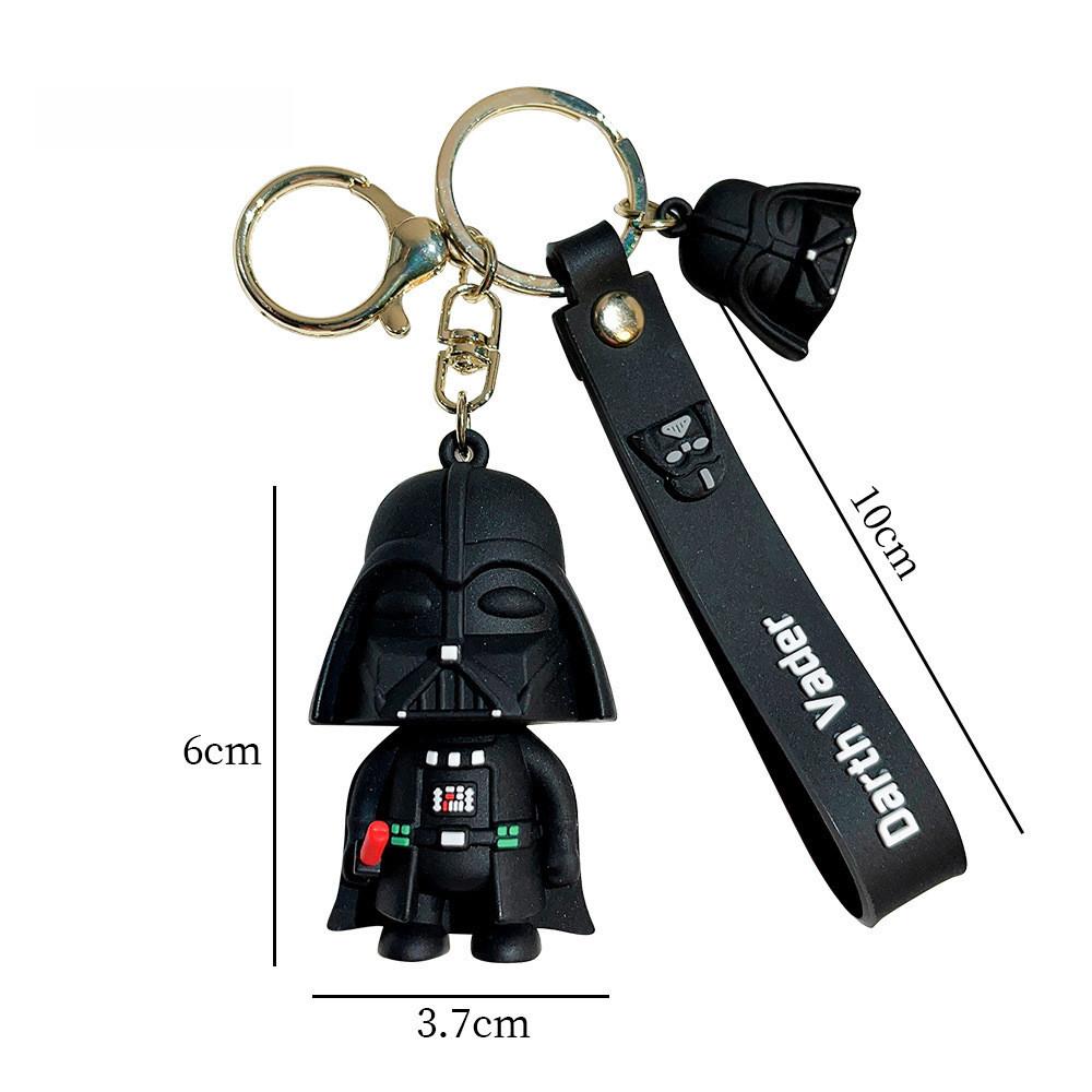 Stylish Deadpool Star Wars Keychain Intricate Darth Vader Design Pvc Material