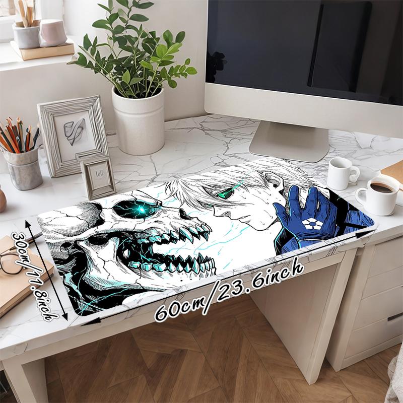 1Pc Skull Crossbones Embrace Gaming Mouse Pad Keyboard Desk Mat Non-slip Rubber Lock Edge Waterproof Computer Mousepad for Office Home Decor Es150