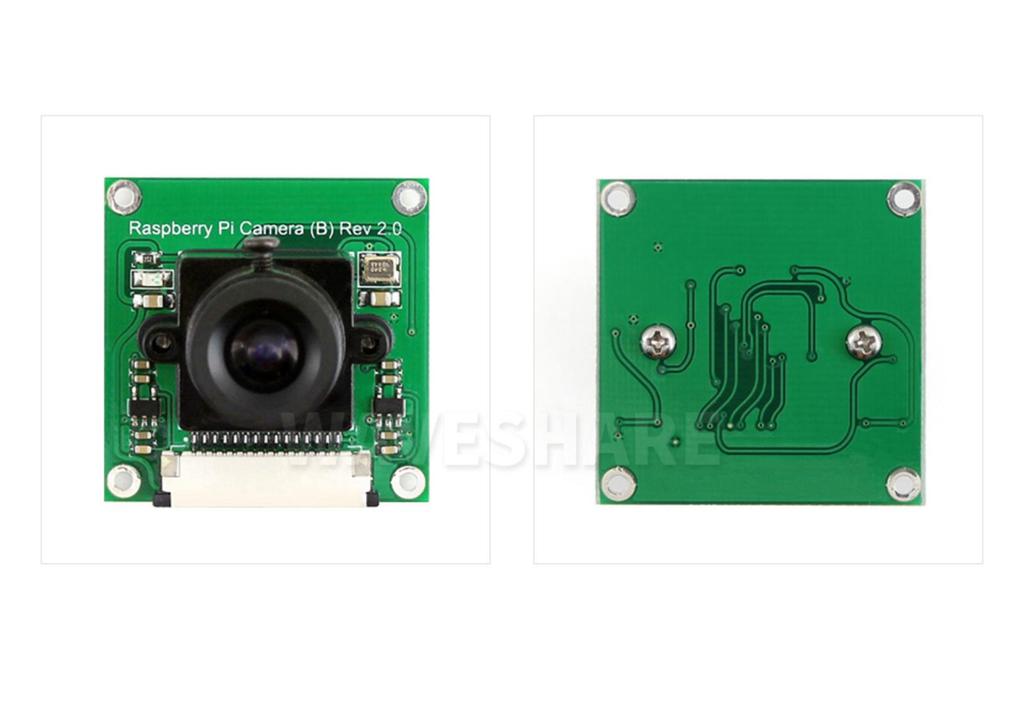 Модуль камеры Raspberry Pi B OV5647, 5 МП, Регулируемая фокусировка, Угол обзора 60,6°