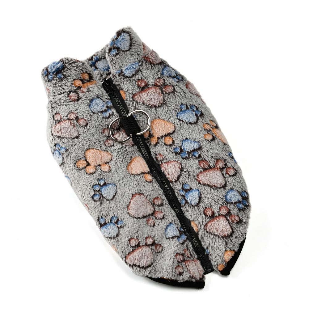 Толстовка с капюшоном для собак с милым принтом, жилет, зимняя теплая одежда для домашних животных, толстовка для французского бульдога, куртка для щенков, собак, кошек, одежда для домашних животных