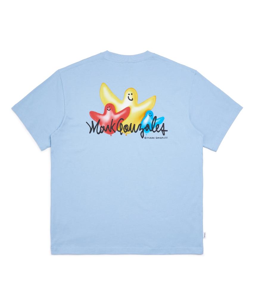 MARK GONZALES Balloon Angel Graphic T-Shirt - Sky Blue