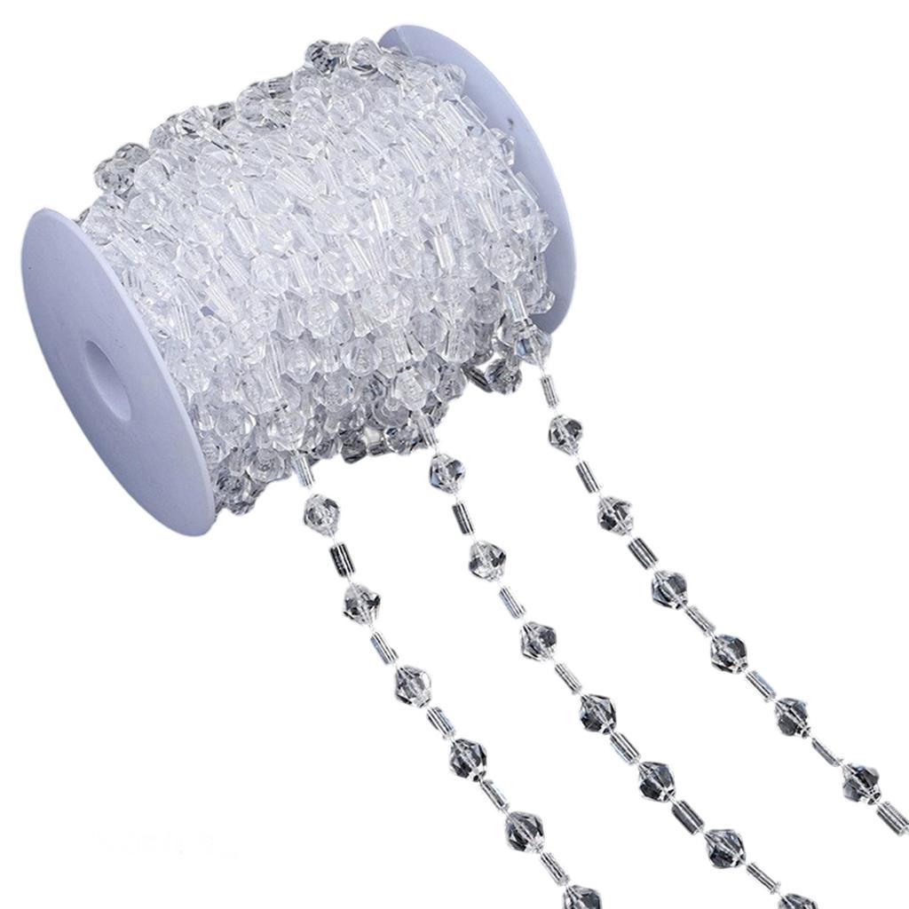 Bead Chain Clear Plastic Craft Bead String Handmade Jewelry Accessories For Art Craft Necklace Bracelets Jewelry Making