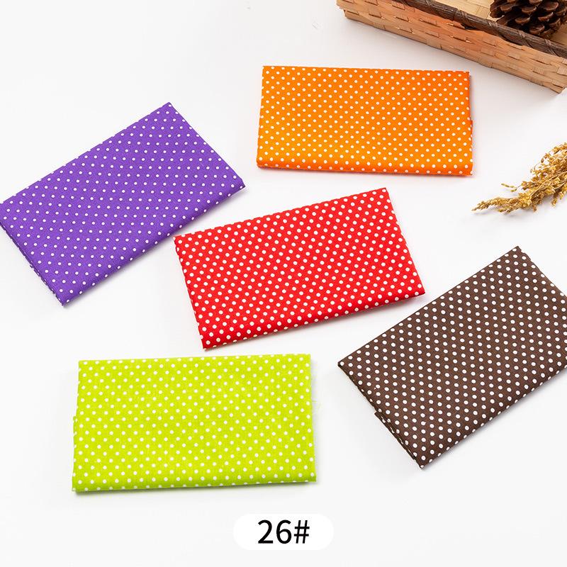 5pcs / Lot Printed Patchwork Cotton Fabric Doll Handmade Accessories Floral Fabrics for DIY