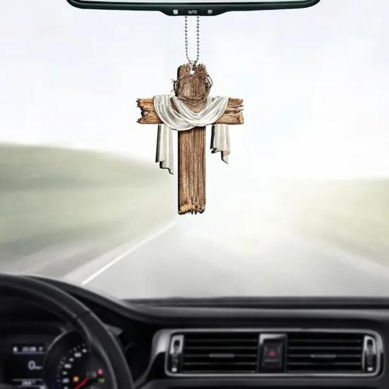 Fashionable Car Hanging Ornament Acrylic Car Rearview Mirror Pendant Lucky Interior Car Hanging