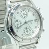 [USED] 386 Free Shipping Battery Replaced Seiko Chronograph Watch Silver