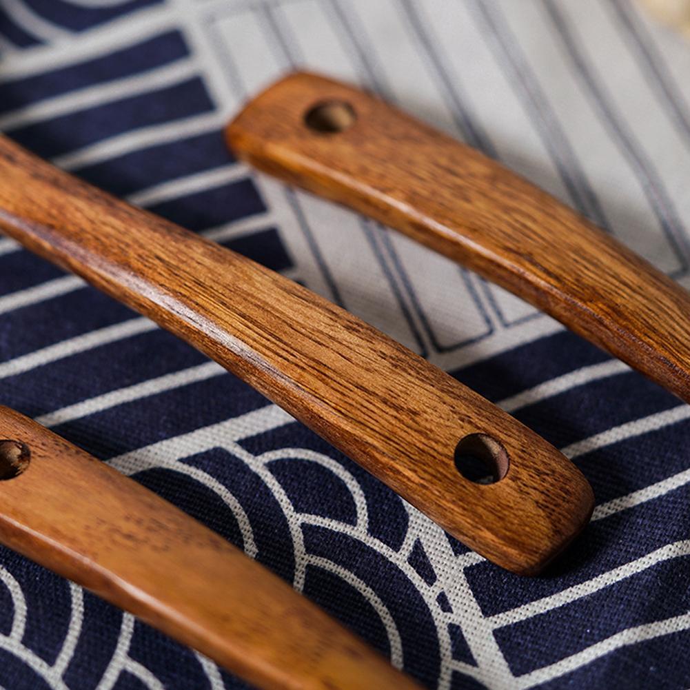 1 шт длинные деревянные ложки из натурального дерева кухонные ложки столовые приборы для супа корейский домашний стиль смешивания I2D4