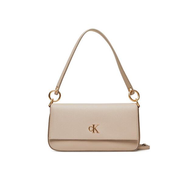 Bag Calvin Klein Calvin Klein Minimal Monogram Shoulder Pouch LV04K3161G Light Beige
