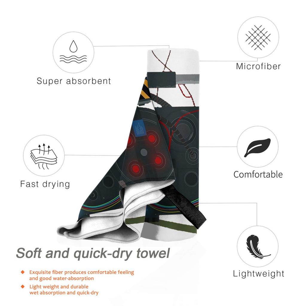 Ghostbusters Proton Pack Beach Towel Soft Microfiber Quick Dry Absorbent Quick Towels For Yoga