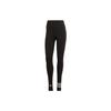 Adidas Originals Trefoil Striped Logo Print Slim Fit Straight Leg Sports Pants Women Bottoms Black IB7313
