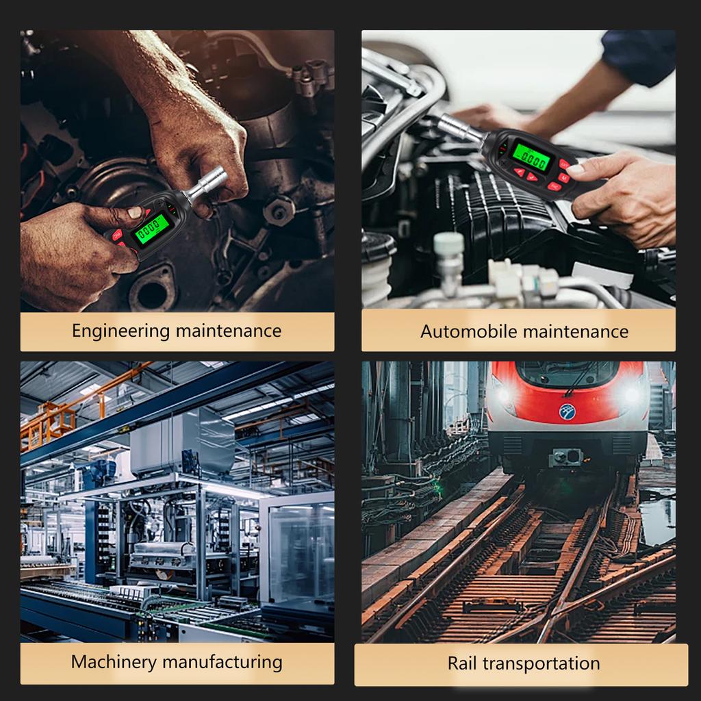 Цифровая динамометрическая отвертка 1/4" со звуковым сигналом и светодиодной вспышкой, 0,05-0,5 Нм и +/-2% High