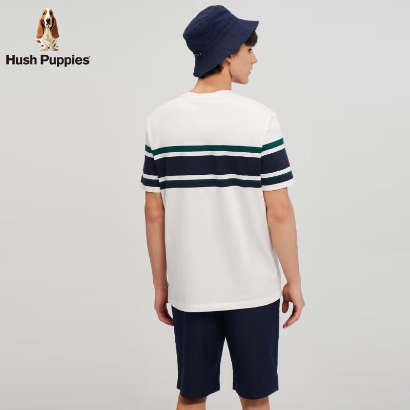 Мужская хлопковая футболка в полоску с коротким рукавом Hush Puppies