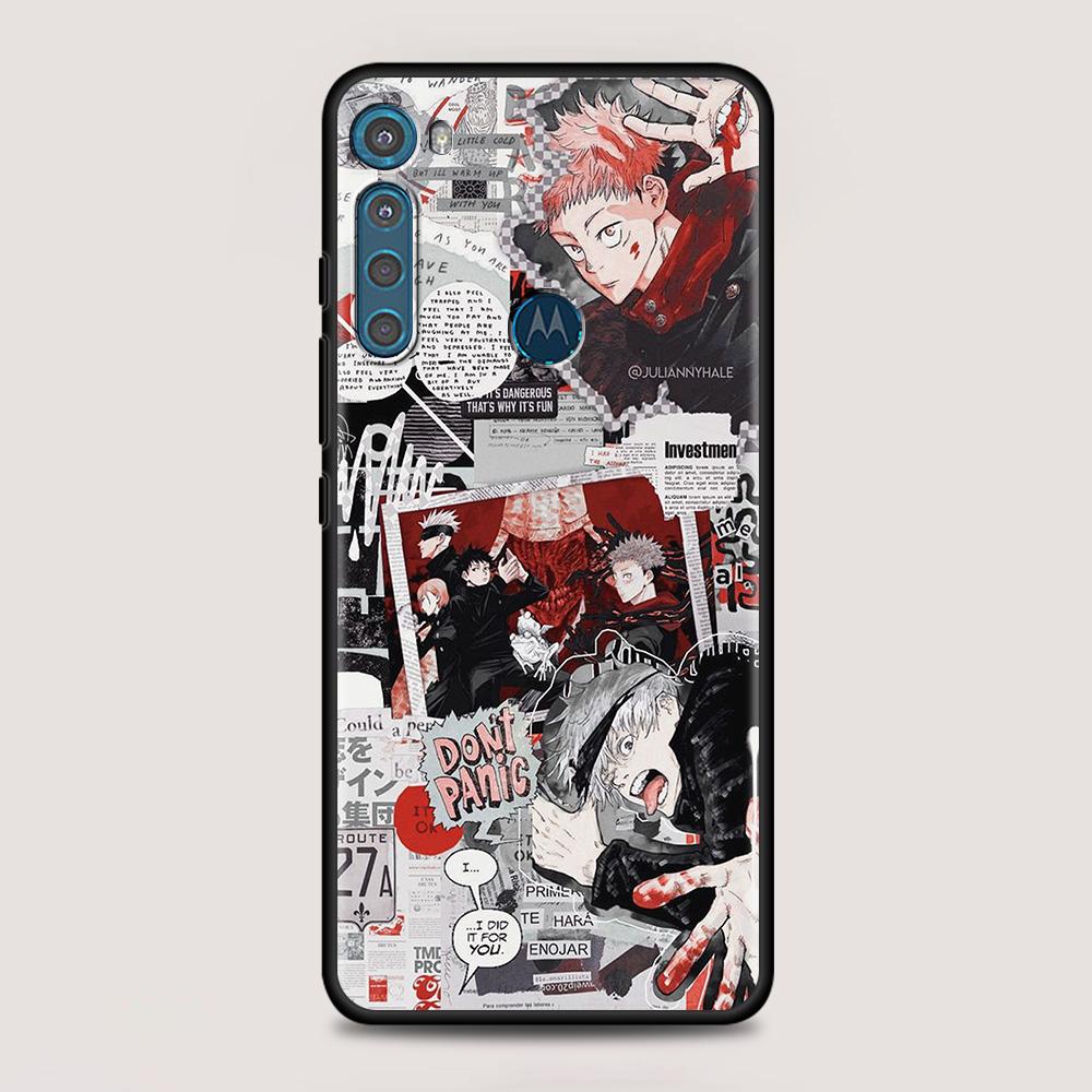 Чехол Jujutsu Kaisen Anime для MOTOROLA One Fusion для Moto G10 G9 G8 Plus Play Power One G20 G30 G40 G50 G60 Edge 20, чехол для телефона