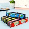 Cartoon 16 Holes Chromatic Harmonica Harp Young Children for Kids Mini Musical Wind Instrument C Tone Accordion Toys Mouth Harp