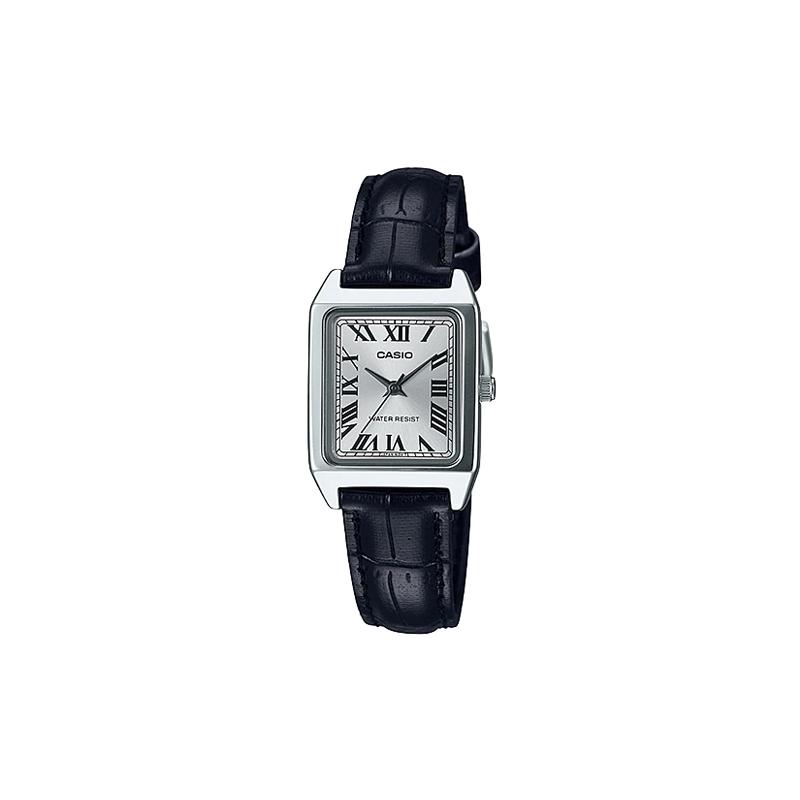 Casio Серия DRESS Модный Деловая Простой Элегантный Классический Стрелки Римская шкала Маленький циферблат Водонепроницаемый Кварцевый механизм Кожаный ремешок LTP-V007L-7B1U