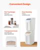 4.5Gal/20Lx2 Large Ingredient Storage Container Airtight Kitchen Flour Bin