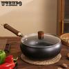 Big Belly Pot Household Stir Fry Pot Uncoated Non Stick Pot Handmade Iron Pot Cooked Iron Pot Stir Fry Pot Big Belly Iron Pot