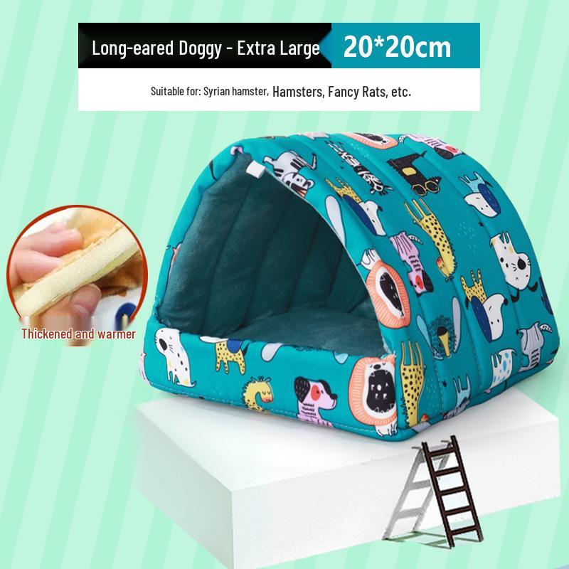 Зимнее теплое хлопковое гнездо для маленьких питомцев: Хомяки, Шиншиллы, Ежи, Белки и Кролики