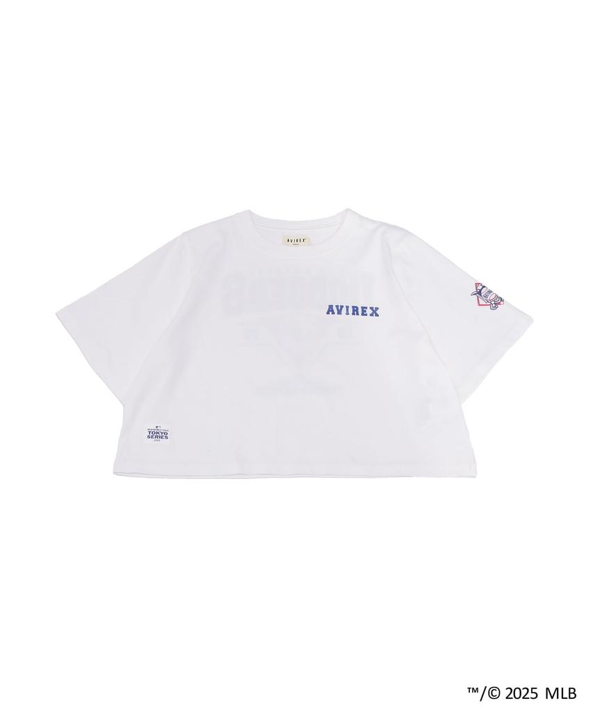 Avirex MLB TOKYO SERIES DODGERS Футболка, Женская футболка с коротким рукавом, Кремовый, Размер F 033, 783-5135624