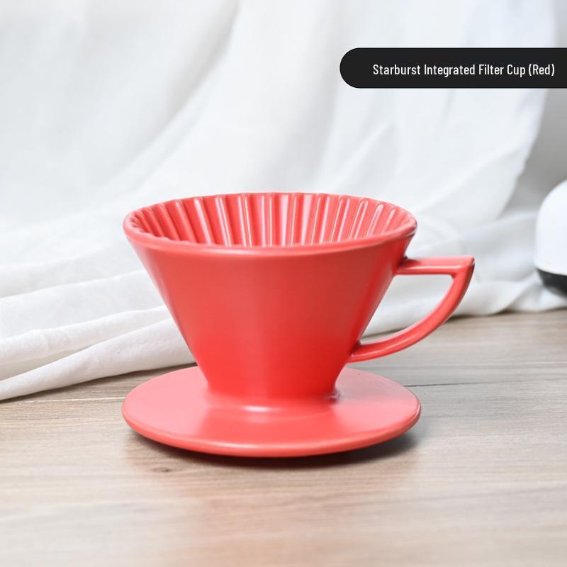Керамический держатель для фильтра для кофе V60 с резьбовой ручкой