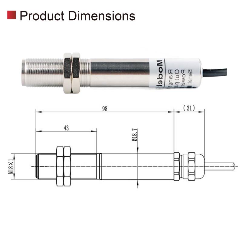 Infrared Temperature Sensor 4-20mA 0-5V 0-10V RS485 Output Industrial Non-Contact High-Precision Online Thermometer