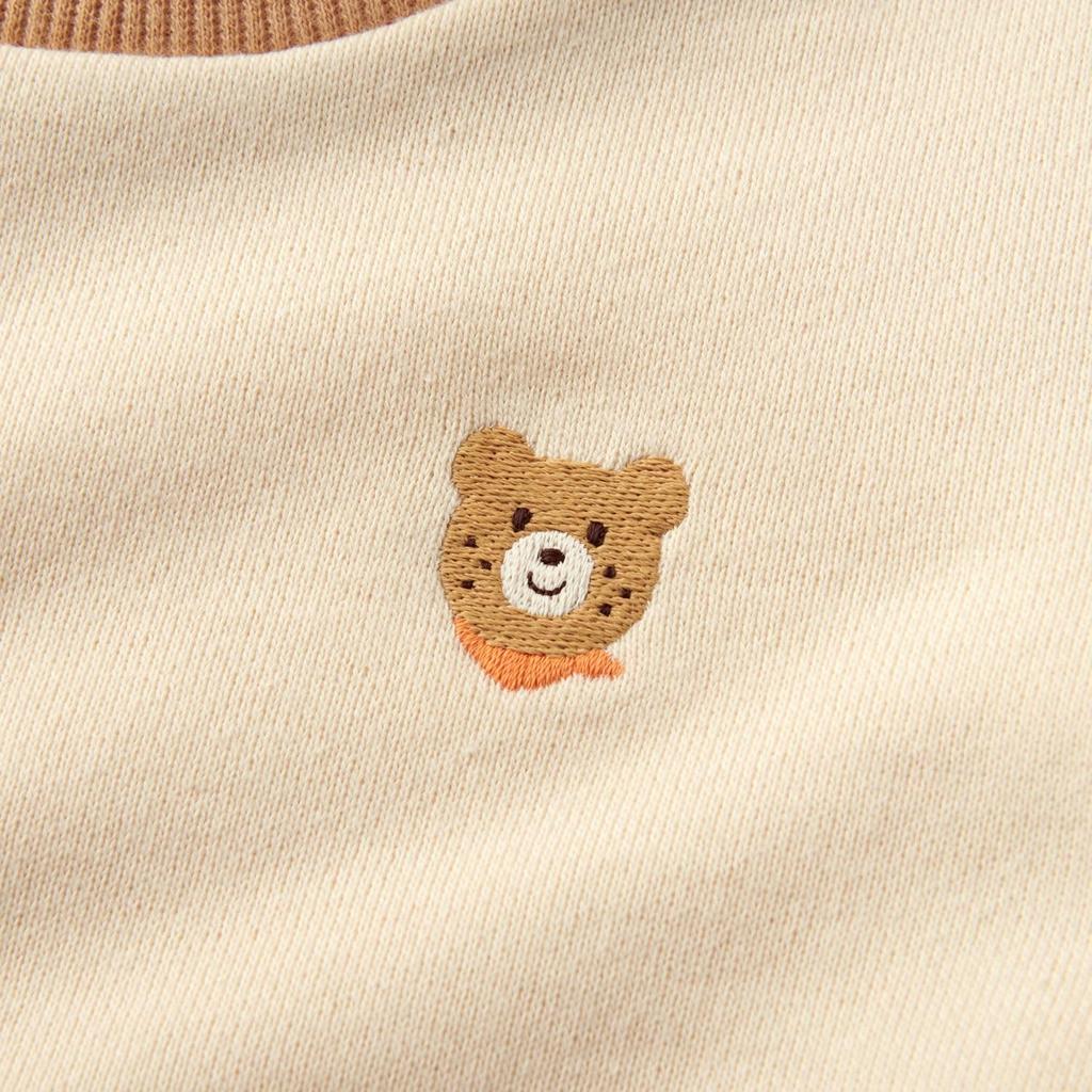 MIKIHOUSE HOT BISCUITS Свитшот для мальчиков и девочек, для младенцев, для детей, 80 см, слоновая кость, 70-5602-688