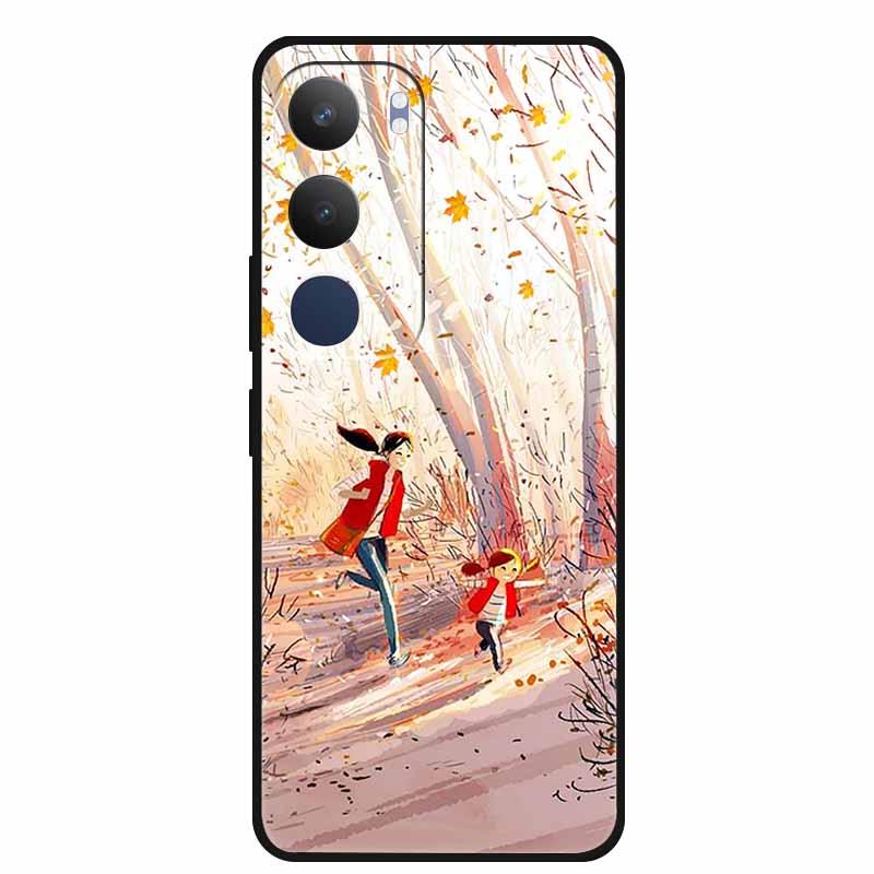Чехол для vivo Y19s 4G, пылезащитный корпус из ТПУ, черный мягкий силиконовый чехол для vivo Y19s Pro Y 19s 4G, защитная задняя крышка телефона