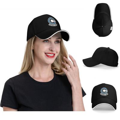 Кепки с логотипом Capsule Corp, Бейсболки Snapback, Дышащие, Повседневные, Кепки-тракеры, Для улицы, Для мужчин и женщин