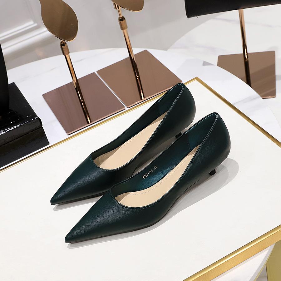 Осенние женские туфли-лодочки в корейском стиле, модные женские туфли на низком каблуке с острым носком, офисные женские туфли-оксфорды, Femme Zapatos