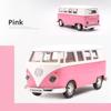 1/36 Scale Retro Bus T1 Transport Cars Diecast Metal Vehicle Model Hot Wheels Premium Collect Metal Auto Miniature Gift Kids Toy Boys