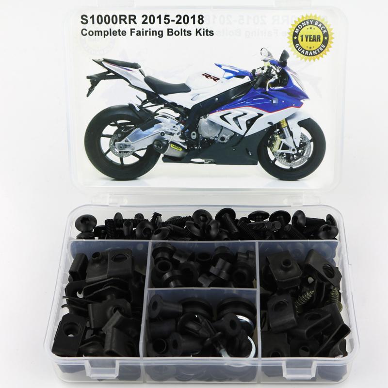 Fit For BMW S1000RR 2015 2016 2017 2018 Complete Full Fairing Bolts Kit Screw Speed Nut Fairing Clips Kit Steel