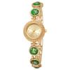 Gold Rhinestone-Inlaid Quartz Bracelet Watch Luxury Quartz Watch  Festive Occasion
