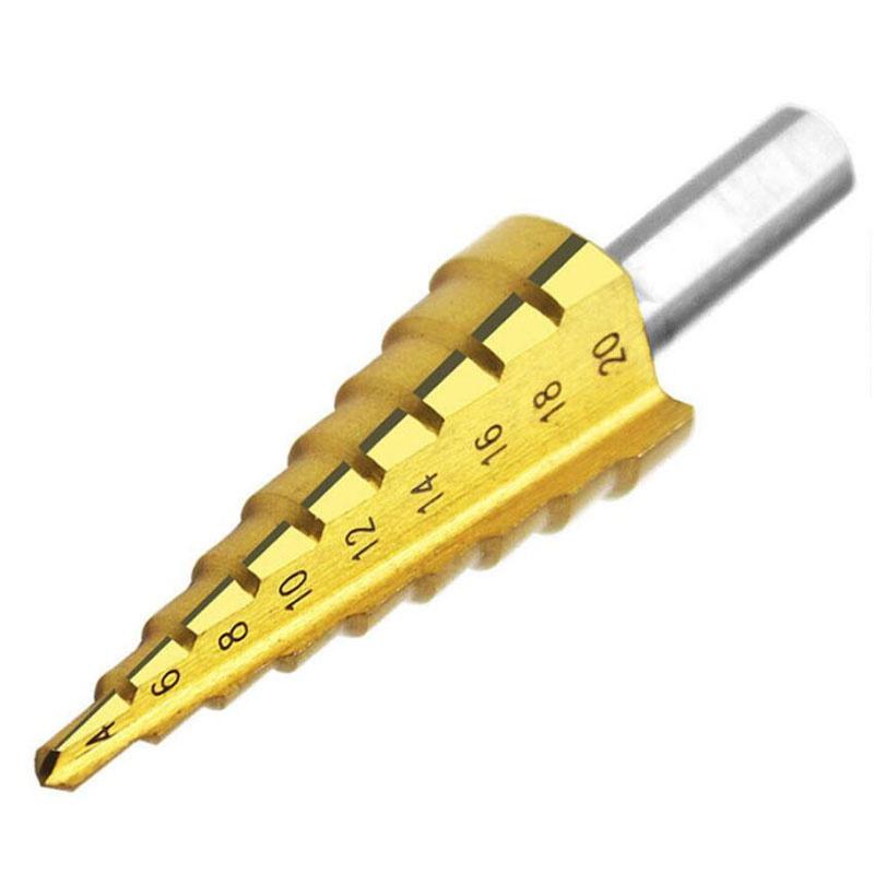 1/3 шт. профессиональная быстрорежущая сталь, большой ступенчатый конус, треугольная ручка с покрытием, металлическое сверло, набор инструментов, резак для отверстий 4-12/20/32 мм