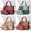 Fashionable Pu Handbag With Piping And Internal Pockets For Casual Outings