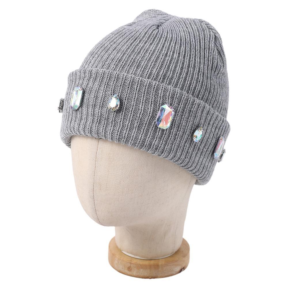 Cotton Knitted Beanie Hat Knitted Texture Brimless Skull Cap Casual Cold Cap  Women and Men