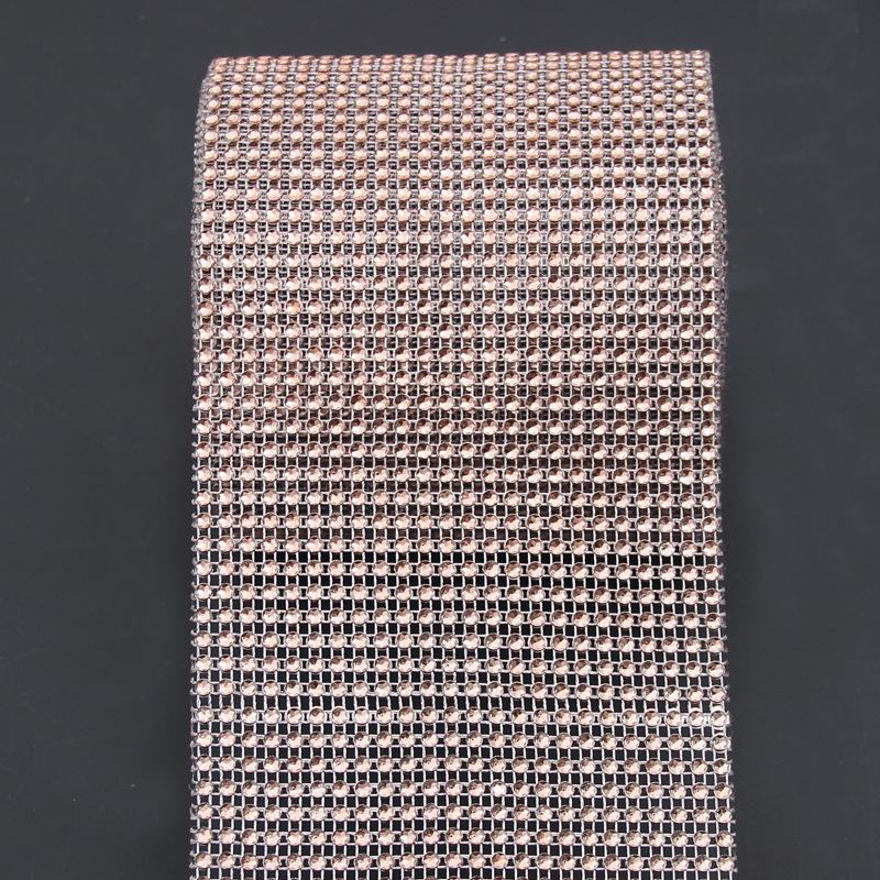 Модная ромбовидная сетка, обертка для торта, ролл, блестящая лента со стразами, свадебный декор, украшение для вечеринки