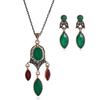 European Vintage Pendant Jewelry Set With Highend Resin For Gift And Celebration