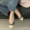 Модные балетки IPPEUM для женщин, бархатные, с круглым носком, Мэри Джейн, обувь каваи