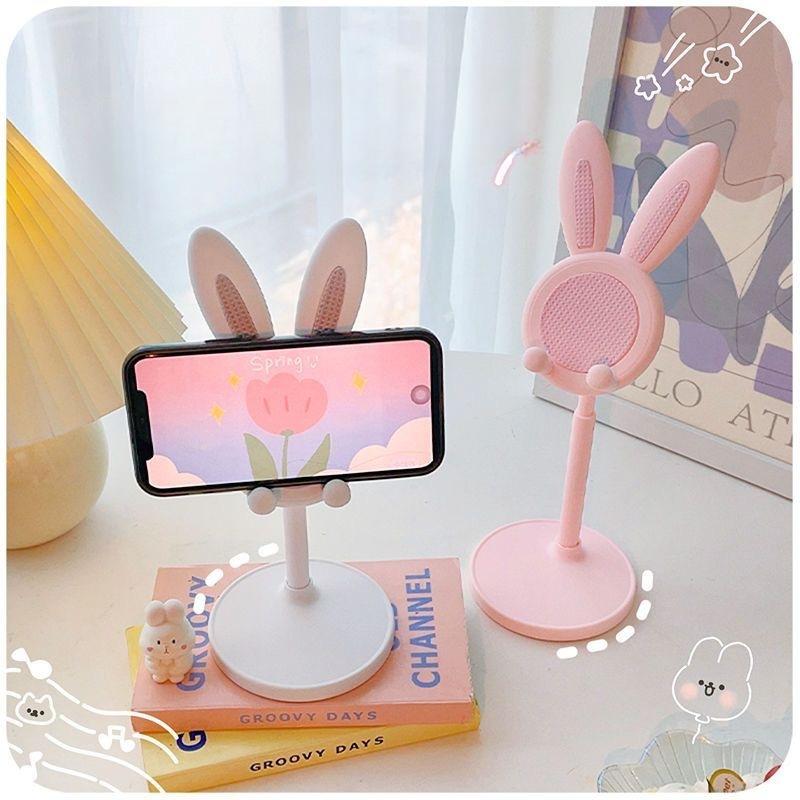 Le Support De Téléphone Portable Lapin Mignon, Peut Soulever Et Ajuster Les Accessoires De Téléphone De Bureau, Support De Téléphone, Poignée