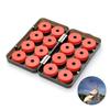 Fishing Line Spool Box 16 Reels Red 8 Reels Transparent Fishing Organizer Tackle Storage