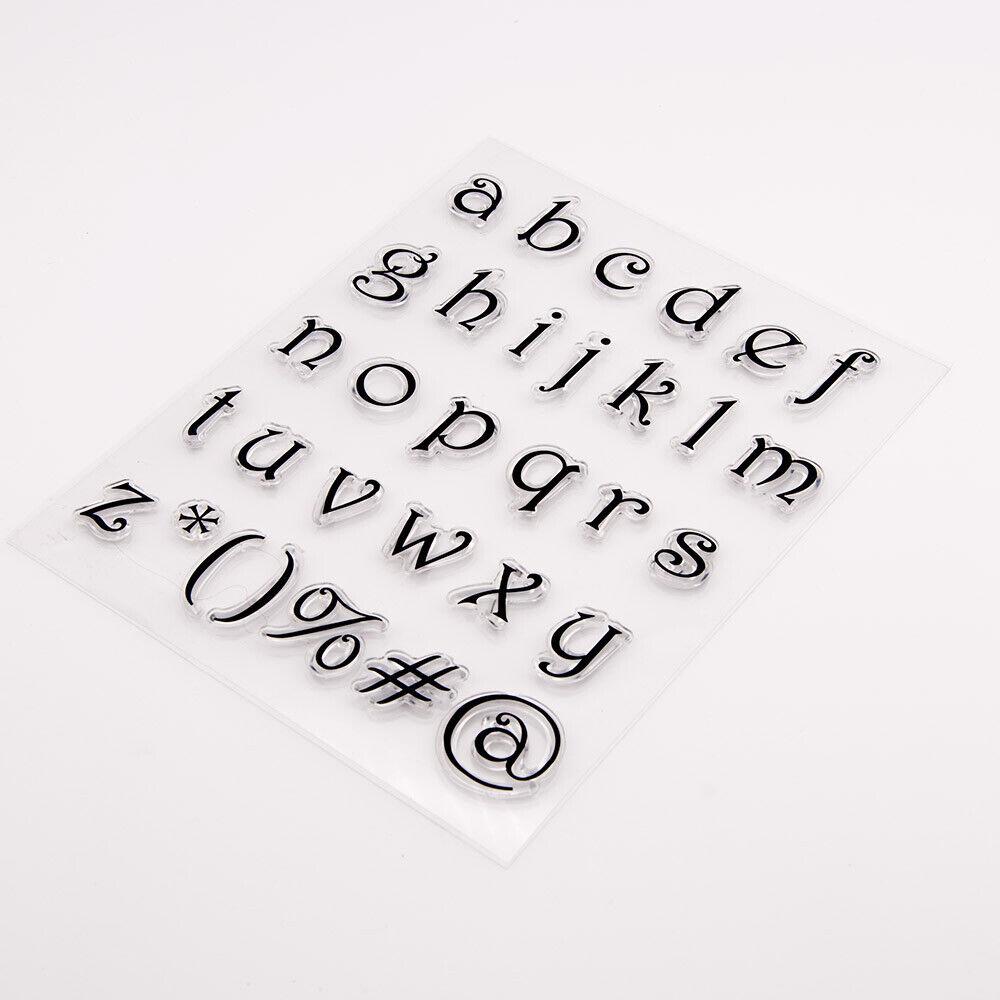 Прозрачные силиконовые прозрачные штампы с буквами алфавита ABC для печати, сделай сам, скрапбукинг, альбом, декор для карт, слово Capital