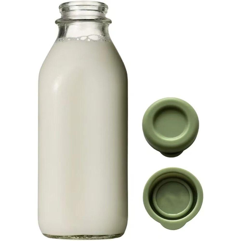 2 шт. Силиконовые сменные крышки с вакуумной герметизацией Легко чистить Крышки для круглых бутылок Многоразовые Долговечные Силиконовые пробки для бутылок