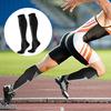 1 Pair Unisex Sport Socks Compression Yoga Socks Knee Length Long-tube High Elasticity Wrapping Anti-slip Socks Warmth Stockings for Daily Life