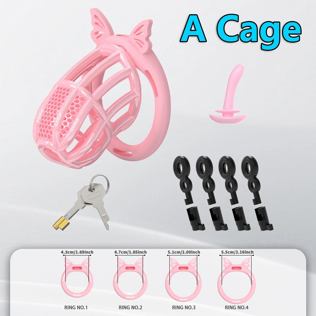 Male Hive Chastity Lock Cock Cage Prevent infidelity Invisible Lock Testicle Chastity Belt Slave Bondage Sex Toys For Men Gay
