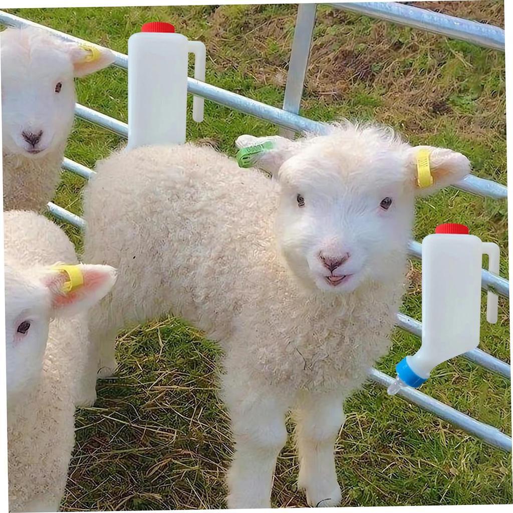 Бутылочки для кормления младенцев, бутылочка для кормления ягненка объемом 800 мл с весами, пластиковая бутылочка для кормления молоком, бутылочка для кормления телят с ручкой