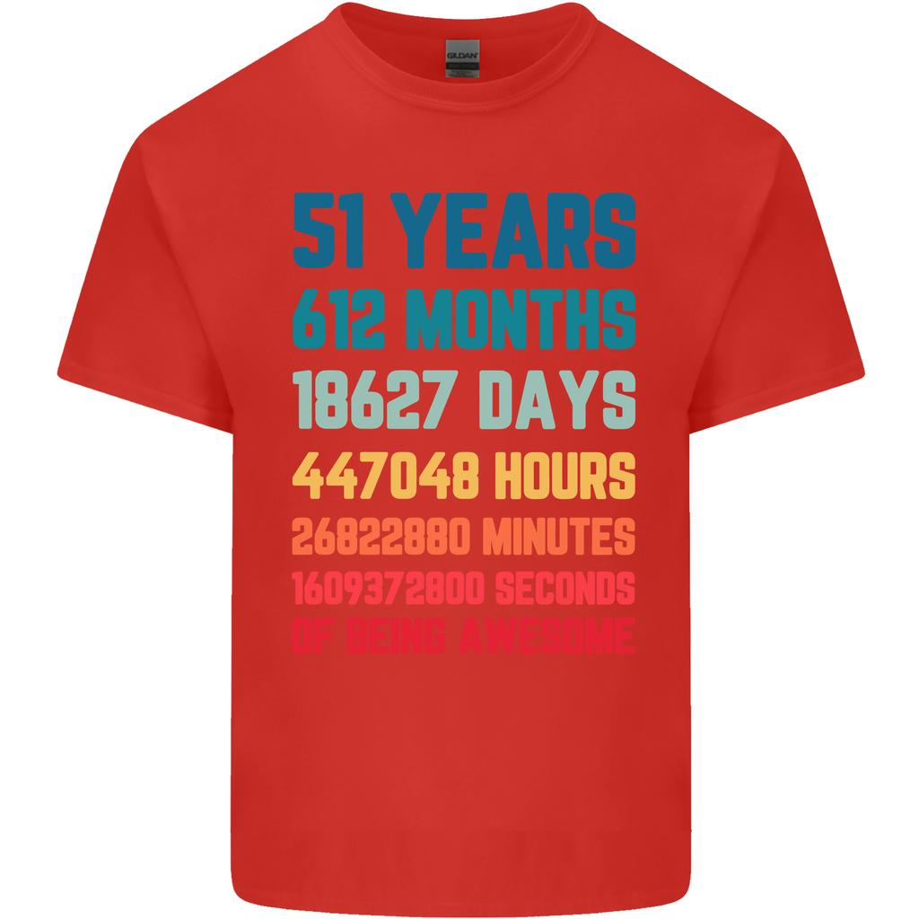 51st Birthday 51 Year Old Unisexs Light Cotton TShirt