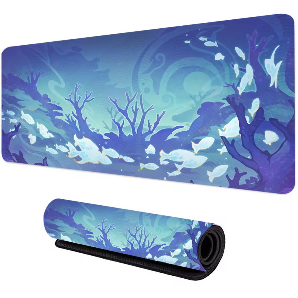Large Mausepad Genshin Impact Gaming Laptops Gamer Keyboard Pad Pc Accessories Deskmat Mouse Rubber Mat Mousepad
