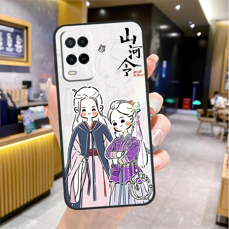 СЛОВО ЧЕСТИ Shan He Ling мультяшный Чехол Для Oppo A5 Pro A15 A17 A57 A77 A60 A80 A40 A18 A38 A58 A78 A98 A96 A76 A16 A94 A74 A54