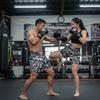 Skull Boxing Muay Thai Kickboxing Training Shorts Print Quick Dry Martial Art Boxer Unisex Men Women Kid Fighting Fitness Sport Gym Workout