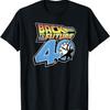 Back To The Future 40th Anniversary Clock Tower Logo T-Shirt
