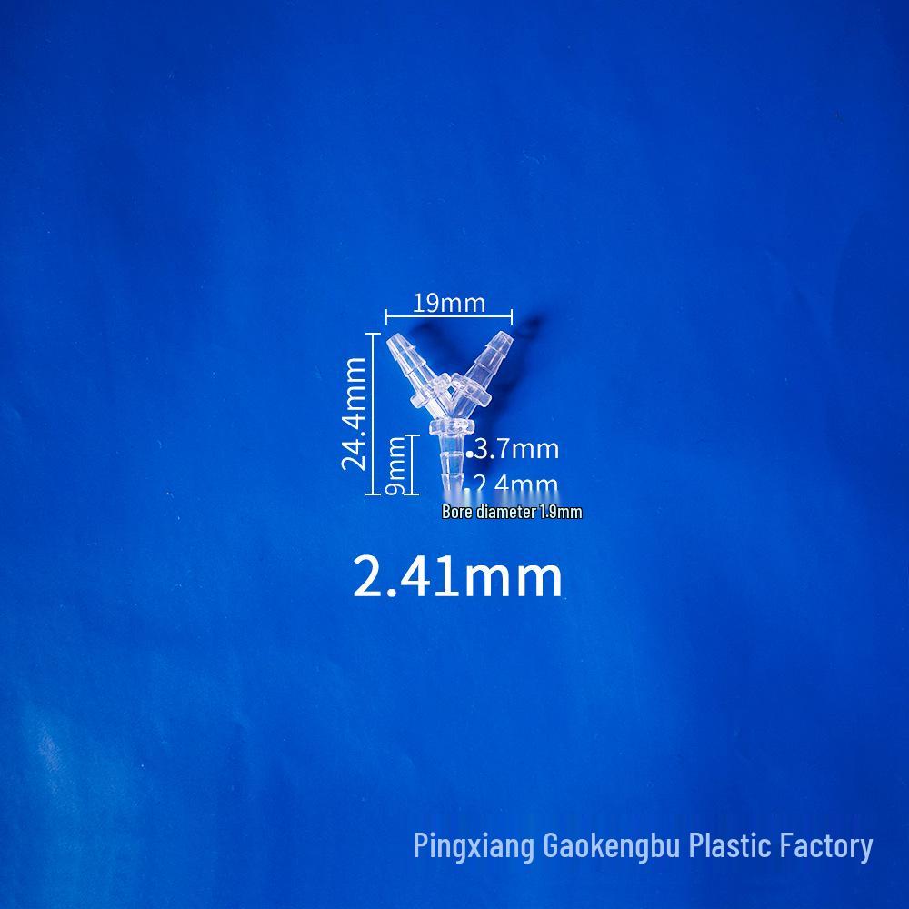 Прозрачный Y-образный пластиковый тройник-адаптер для универсальных водопроводных труб